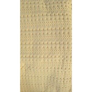 West Elm Solid Off White Textured Waffle King Sham 37" x 22" New w/o Tags